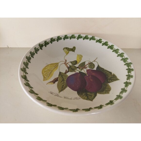 Portmerion Pomona 10 1/2" Low Pasta Serving Bowl Reine Claude Plum - Picture 1 of 3